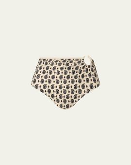 Johanna Ortiz Paisleys High-Waist Bikini Bottoms
