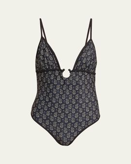 Johanna Ortiz Paisleys One-Piece Swimsuit
