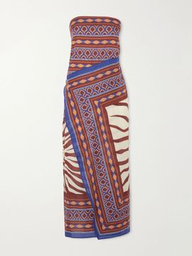 JOHANNA ORTIZ Paraiso Agreste printed cotton-voile maxi dress