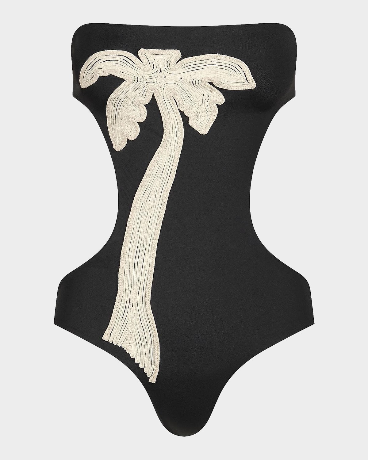 Johanna Ortiz Playa Grande Desert Palm Cut-Out One-Piece Swimsuit