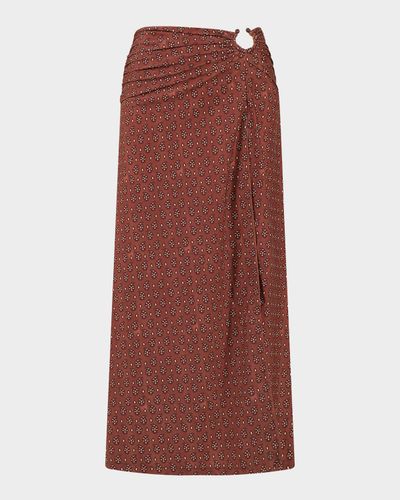 Johanna Ortiz Playa Grande Under The Sun Printed Maxi Skirt