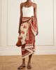 JOHANNA ORTIZ Red Spirit of the Rider printed cotton pareo - 2
