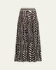 Johanna Ortiz Rituales Tiered Maxi Skirt - 1