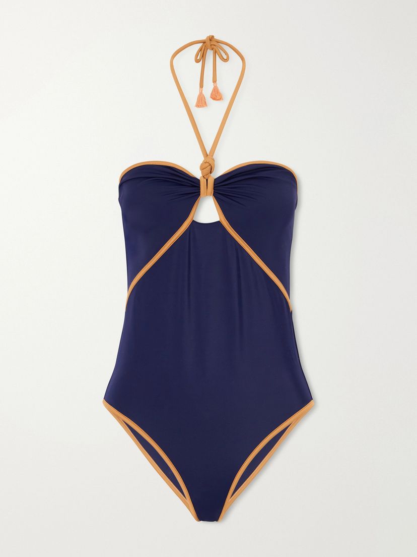 JOHANNA ORTIZ Salt and Saddle halterneck swimsuit