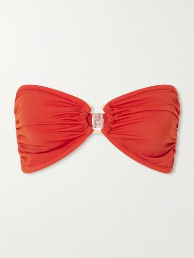JOHANNA ORTIZ Seawaters embellished bikini top