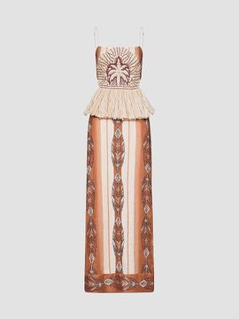 Johanna Ortiz Women's Andean Mythology Linen Maxi Dress