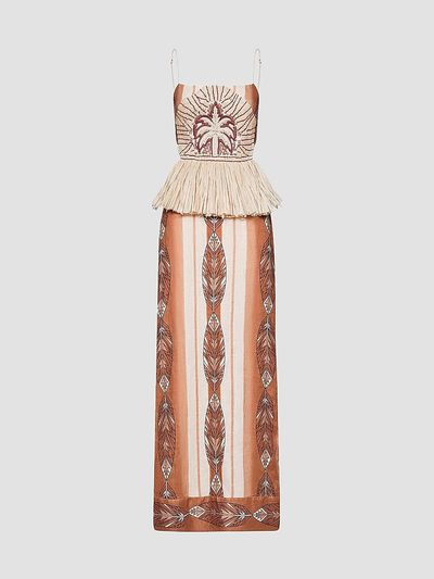Johanna Ortiz Women's Andean Mythology Linen Maxi Dress