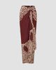 Johanna Ortiz Women's Geometry Of The Saddle Silk Crepe De Chine Ankle-Length Skirt - 4