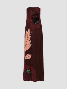 Johanna Ortiz Women's Petals Sequined Silk Maxi Dress