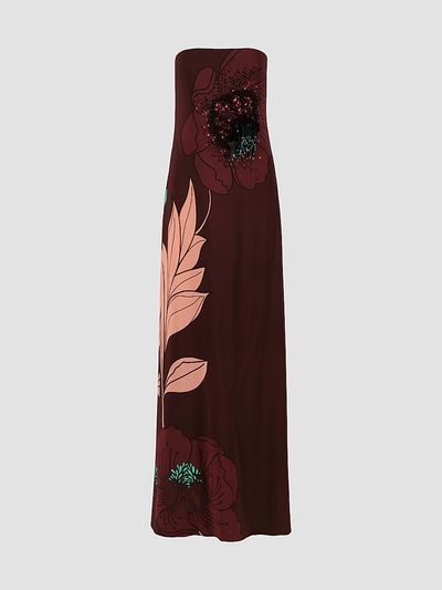 Johanna Ortiz Women's Petals Sequined Silk Maxi Dress