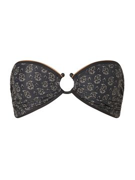 Johanna Ortiz Women's Playa Grande Seawaters Printed Bikini Top