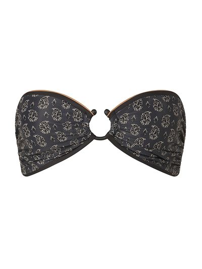 Johanna Ortiz Women's Playa Grande Seawaters Printed Bikini Top