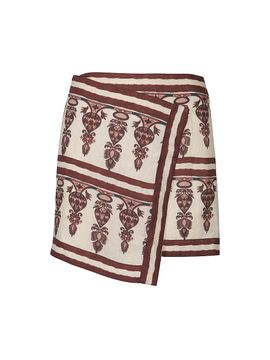 Johanna Ortiz Women's Roots Linen Wrap Skirt