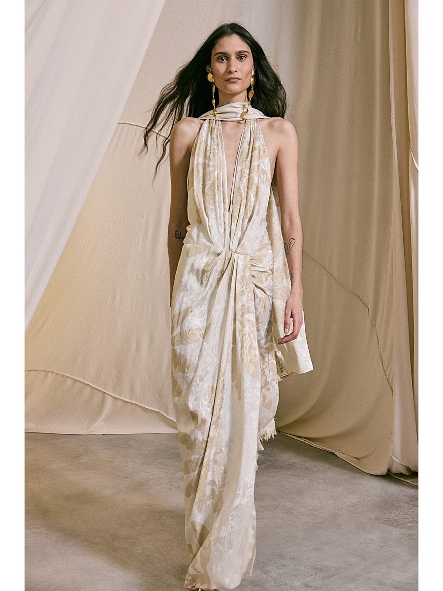 white lace arm dress Ashwood Sleeve Mini lds21 flatters the figure by Sparkly Plunge V-neck A-line Size:40x28
