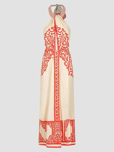Johanna Ortiz Women's Sunset Script Halter Maxi Dress