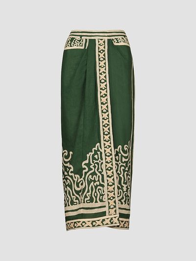 Johanna Ortiz Women's Tactile Mirage Linen Maxi Skirt