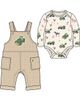 John Deere John Deere 2-Piece Bodysuit and Overalls Set - 1