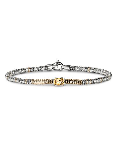 John Hardy John Hardy 14K Yellow Gold & Sterling Silver Heishi Citrine Bead Bracelet