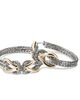 John Hardy John Hardy 14K Yellow Gold & Sterling Silver Love Knot Infinite Hoop Earrings - 3
