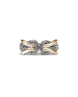 John Hardy John Hardy 14K Yellow Gold & Sterling Silver Love Knot Infinite Ring