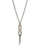 John Hardy John Hardy 14K Yellow Gold & Sterling Silver Love Knot Infinity Woven Link Chain Necklace, 16-18 - 4