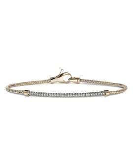 John Hardy John Hardy 14K Yellow Gold Jh Essentials Diamond Bar Woven Bracelet, 0.25 tcw