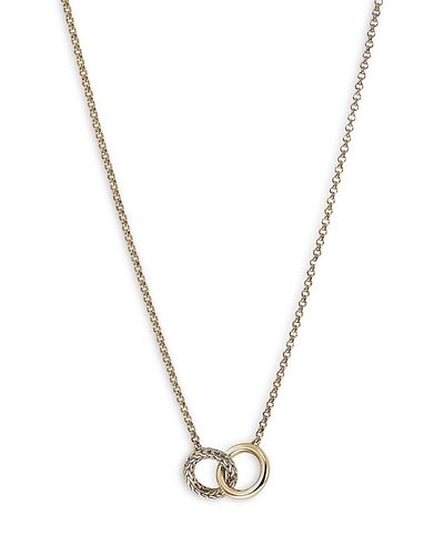 John Hardy John Hardy 14K Yellow Gold Jh Essentials Linked Circles Pendant Necklace, 16-18