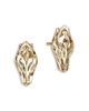 John Hardy John Hardy 14K Yellow Gold Naga Diamond Eye Dragon Stud Earrings - 1