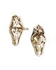 John Hardy John Hardy 14K Yellow Gold Naga Diamond Eye Dragon Stud Earrings - 3
