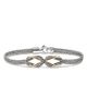 John Hardy John Hardy 18K Yellow Gold & Sterling Silver Love Knot Infinity Woven Link Bracelet - 1