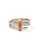John Hardy John Hardy Artisan Series 18k Gold Diamond & Garnet Spear Ring  - 1