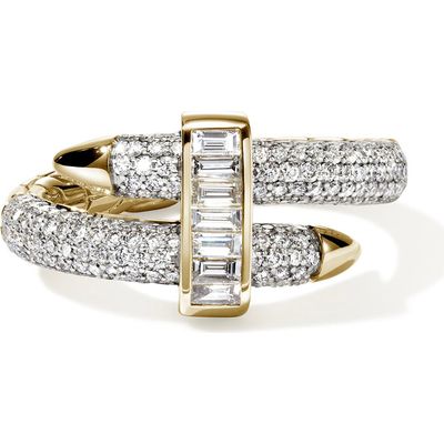 John Hardy John Hardy Artisan Series 18k Gold Diamond Spear Ring 