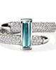 John Hardy John Hardy Artisan Series Spear Ring 18k White Gold Diamond & Tourmaline  - 1