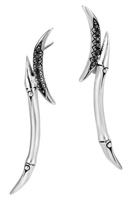 John Hardy John Hardy Bamboo Black Sapphire & Spinel Drop Earrings