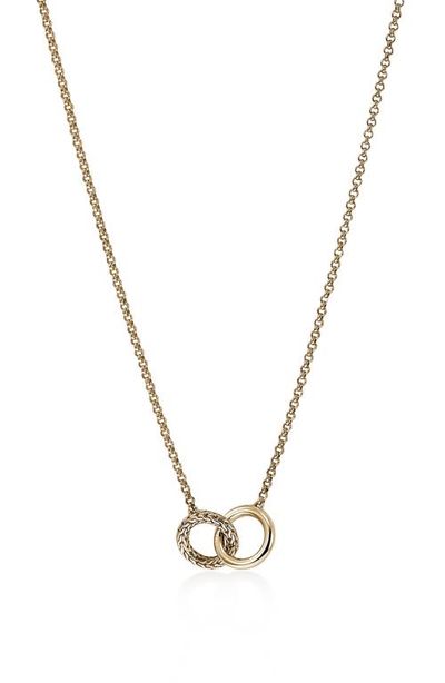 John Hardy John Hardy Essentials 14k Gold Linked Necklace 