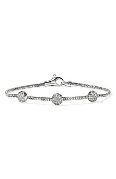 John Hardy John Hardy Essentials Diamond Pavé Station Bracelet
