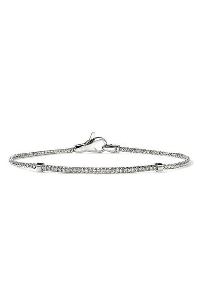 John Hardy John Hardy Essentials Sterling Silver Diamond Pavé Bracelet 