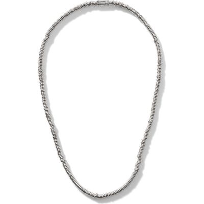 John Hardy John Hardy Heishi Sterling Silver Beaded Necklace 