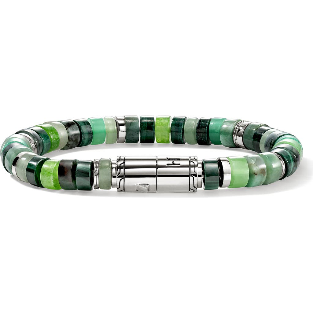 John Hardy John Hardy Heishi Sterling Silver Stone Bracelet 