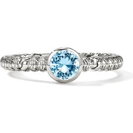 John Hardy John Hardy Heishi Sterling Silver Topaz Ring 