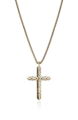 John Hardy John Hardy Icon 14k Gold Cross Pendant 