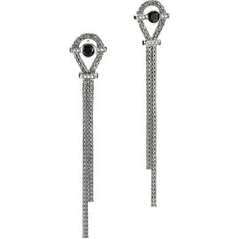 John Hardy John Hardy Icon Drop Earring, Sterling Silver, Black Sapphire, Diamond (Nordstrom Exclusive) 