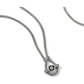John Hardy John Hardy Icon Necklace, Sterling Silver, Black Sapphire, 2.5mm (Nordstrom Exclusive) 