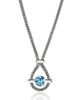 John Hardy John Hardy Icon Necklace, Sterling Silver, Swiss Blue Topaz, 2.5mm  - 1