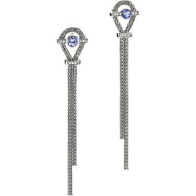 John Hardy John Hardy Icon Tanzanite and Diamond Drop Earrings