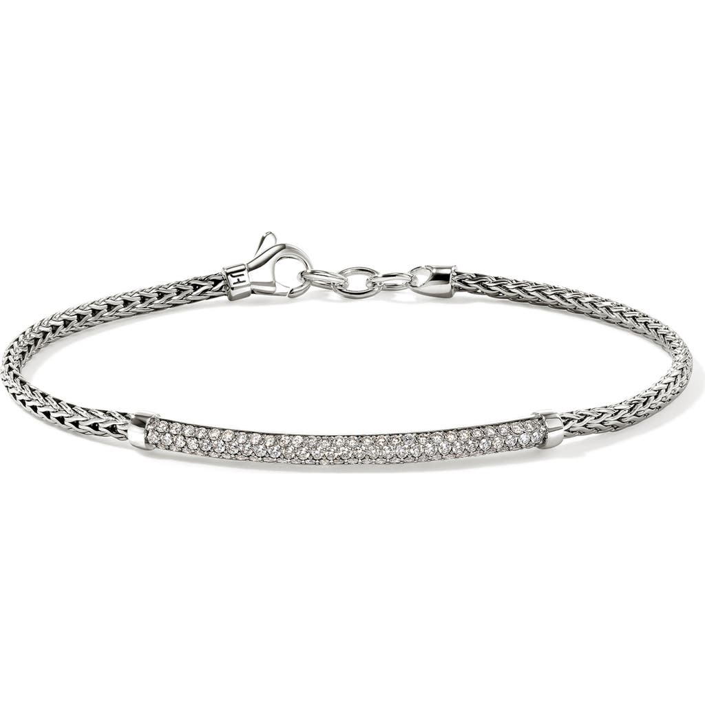 John Hardy John Hardy JH Essential Pavé Bracelet, Gold, Diamonds, 2.5mm