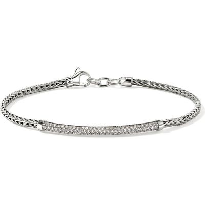 John Hardy John Hardy JH Essential Pavé Bracelet, Gold, Diamonds, 2.5mm