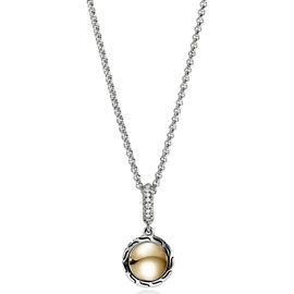 John Hardy John Hardy JH Essential Pendant Necklace, Diamonds, 1.5mm