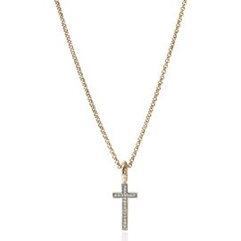 John Hardy John Hardy JH Essentials Cross Necklace, 14K Gold, Diamonds 