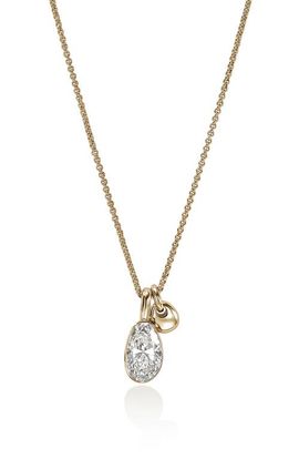 John Hardy John Hardy JH Lovestruck 14k Gold Lab Grown Diamond Charm Necklace 
